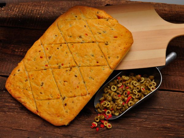#051 Olive Focaccia (13" x 18") (Sat. only)